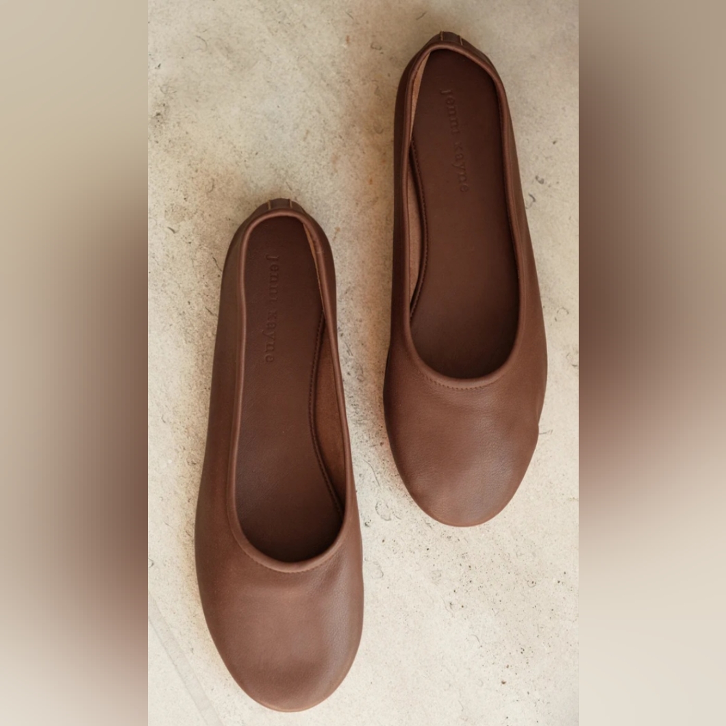 Jenni Kayne Brown Leather Flats
